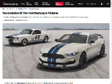 The Evolution Of The Ford Mustang In Pictures